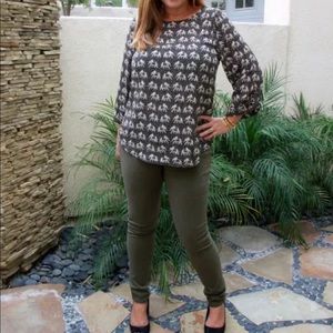 41Hawthorn Ellie Elephant Print Blouse